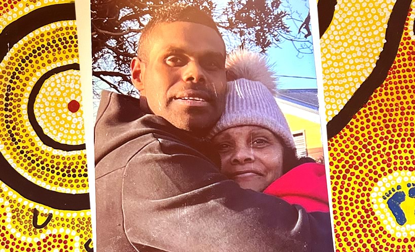 Jeffrey Winmar with his mother Ursulla.